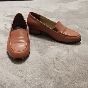 Vintage 90s Drew Shoe Women’s Arlene Tan Casual Leather Loafers 9WW